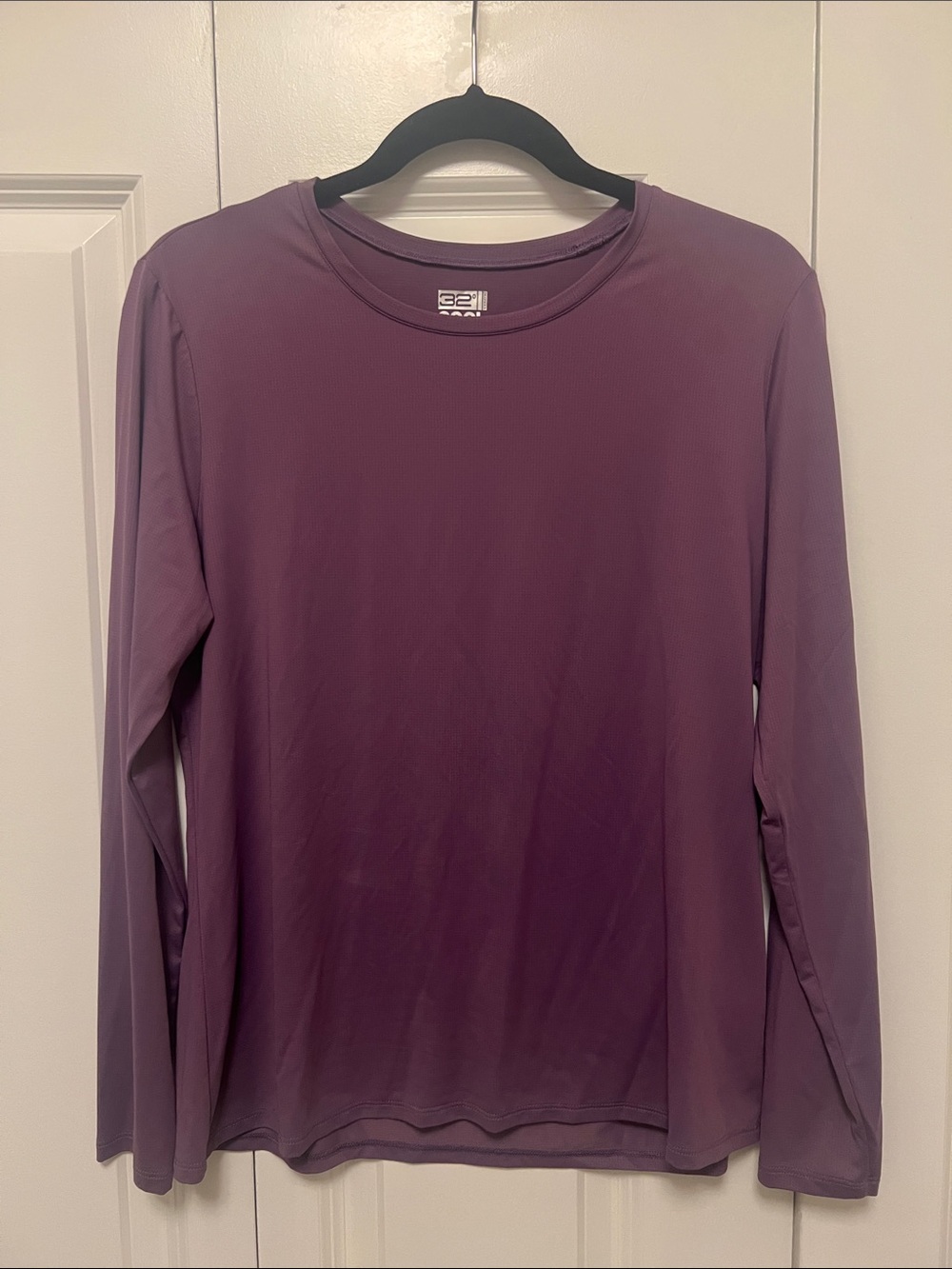 32 Degrees Plum Long Sleeve Cool Top